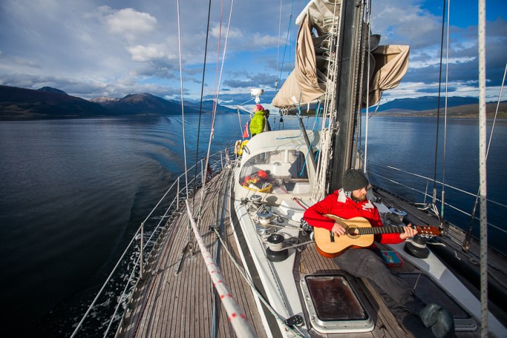 Bonne ambiance voilier Venus au Cap Horn